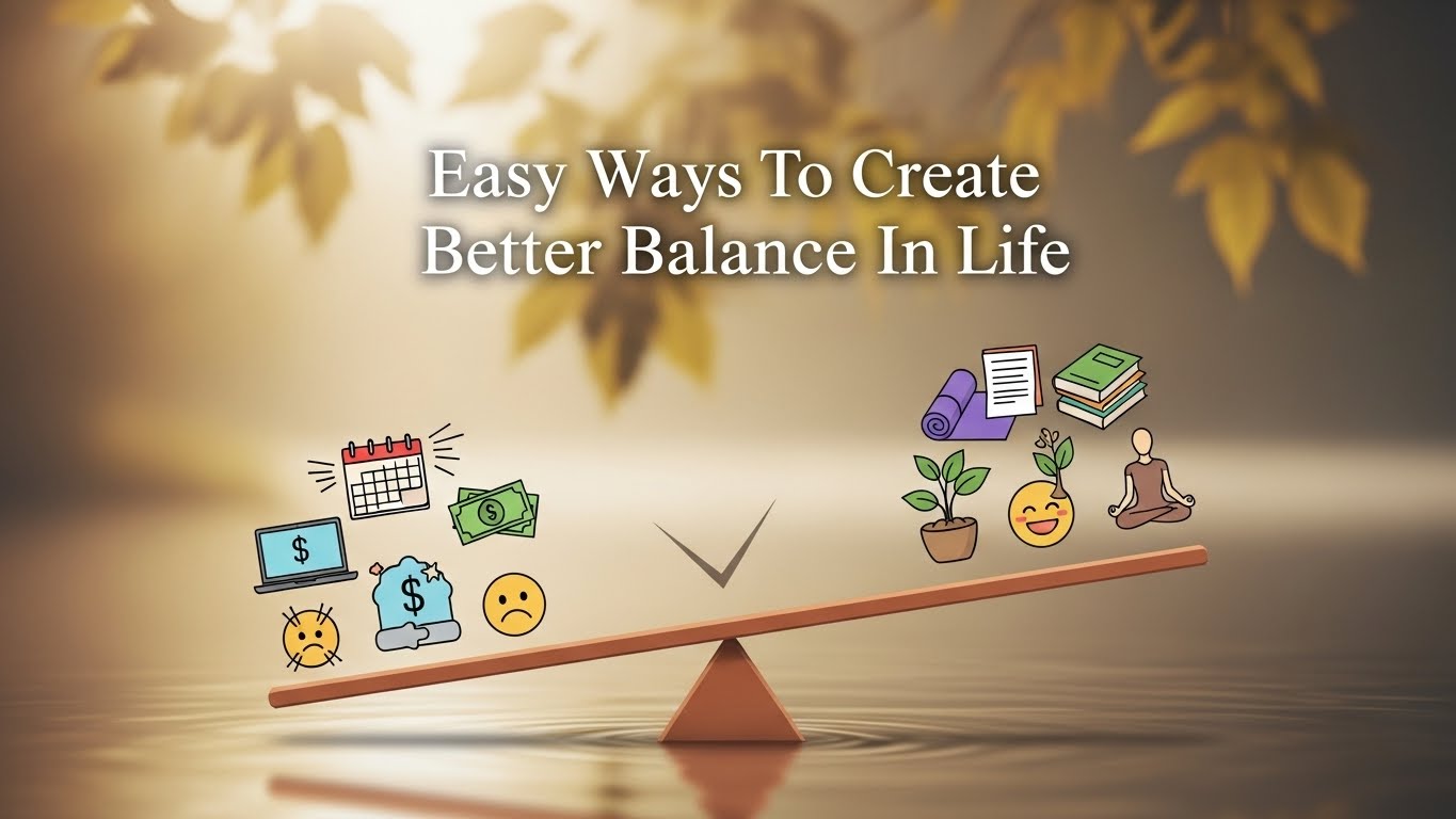 Easy Ways To Create Better Balance In Life