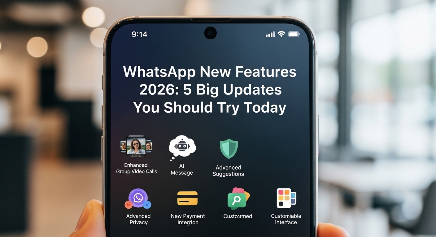 WhatsApp New Features 2026: 5 Big Updates You Should Try Today