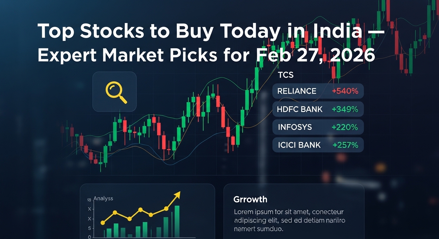 Top Stocks to Buy Today in India — Expert Market Picks for Feb 27, 2026