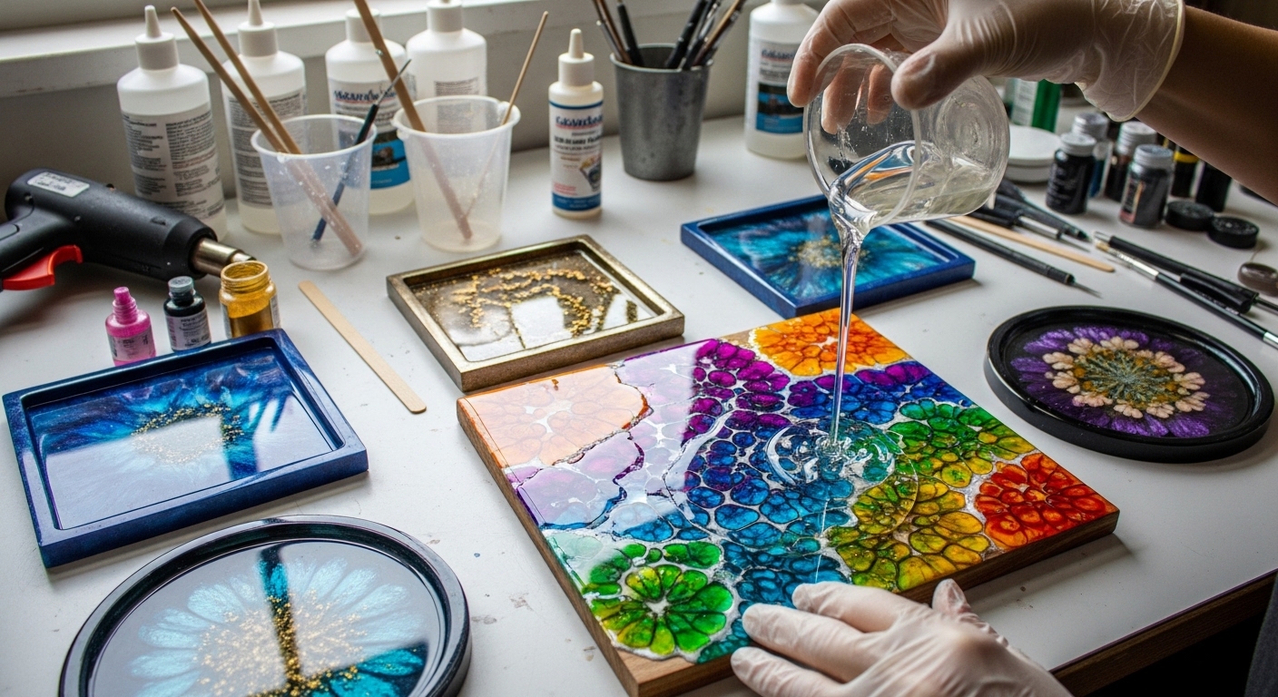 How Resin Art Creates Glossy Modern Decorative Pieces