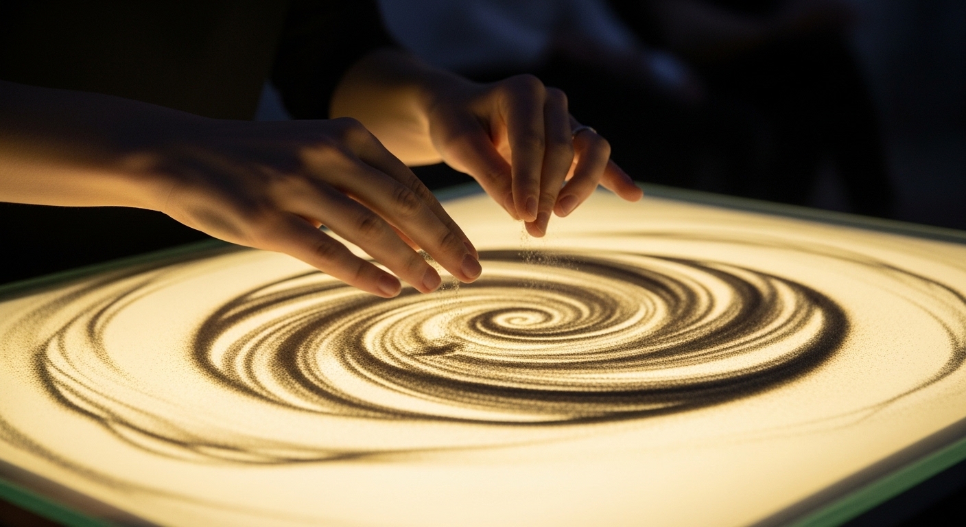 How Sand Art Creates Stunning Temporary Visual Masterpieces